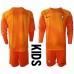 Tanie Strój piłkarski Portugalia Bramkarskie Koszulka Wyjazdowej dla dziecięce MŚ 2022 Długie Rękawy (+ szorty)